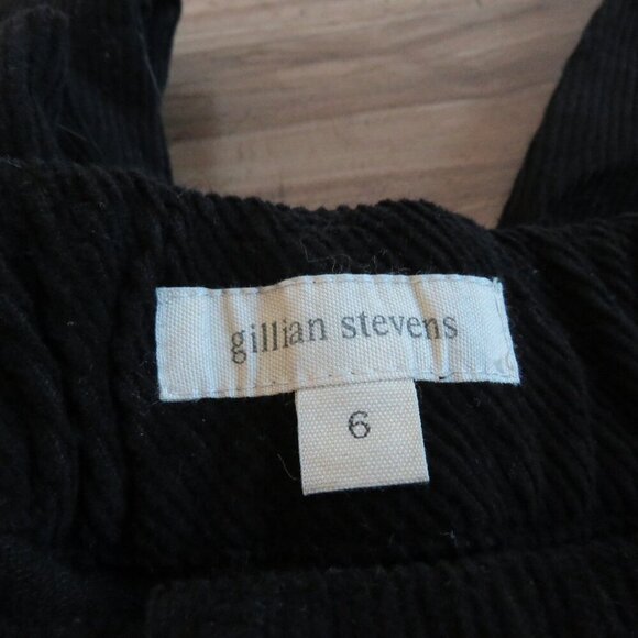 GILLIAN STEVENS Ollie Trouser Pants Black Corduroy Minimalist Size 3XL NWT - Picture 12 of 12